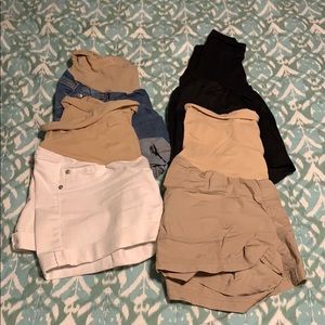 4 maternity shorts